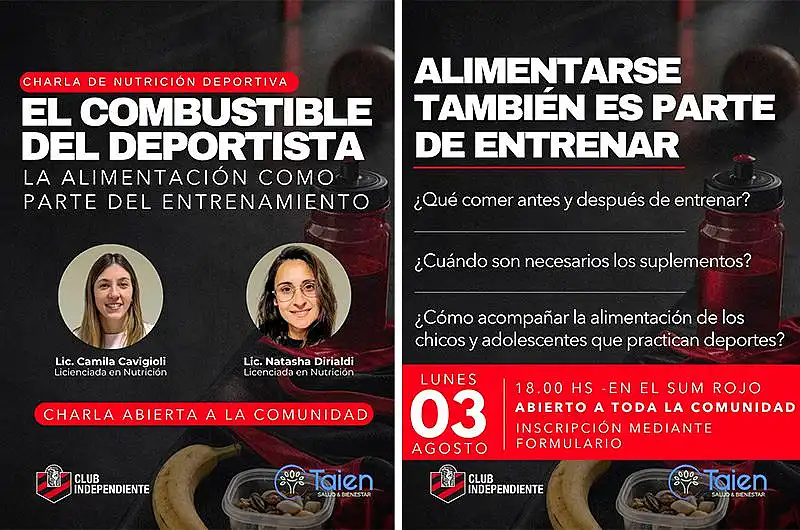 Charla abierta sobre nutrición y rendimiento deportivo