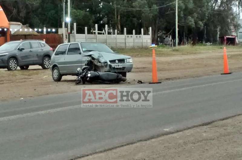 Joven lesionado en choque ocurrido en el kilómetro 169 de la Ruta 226