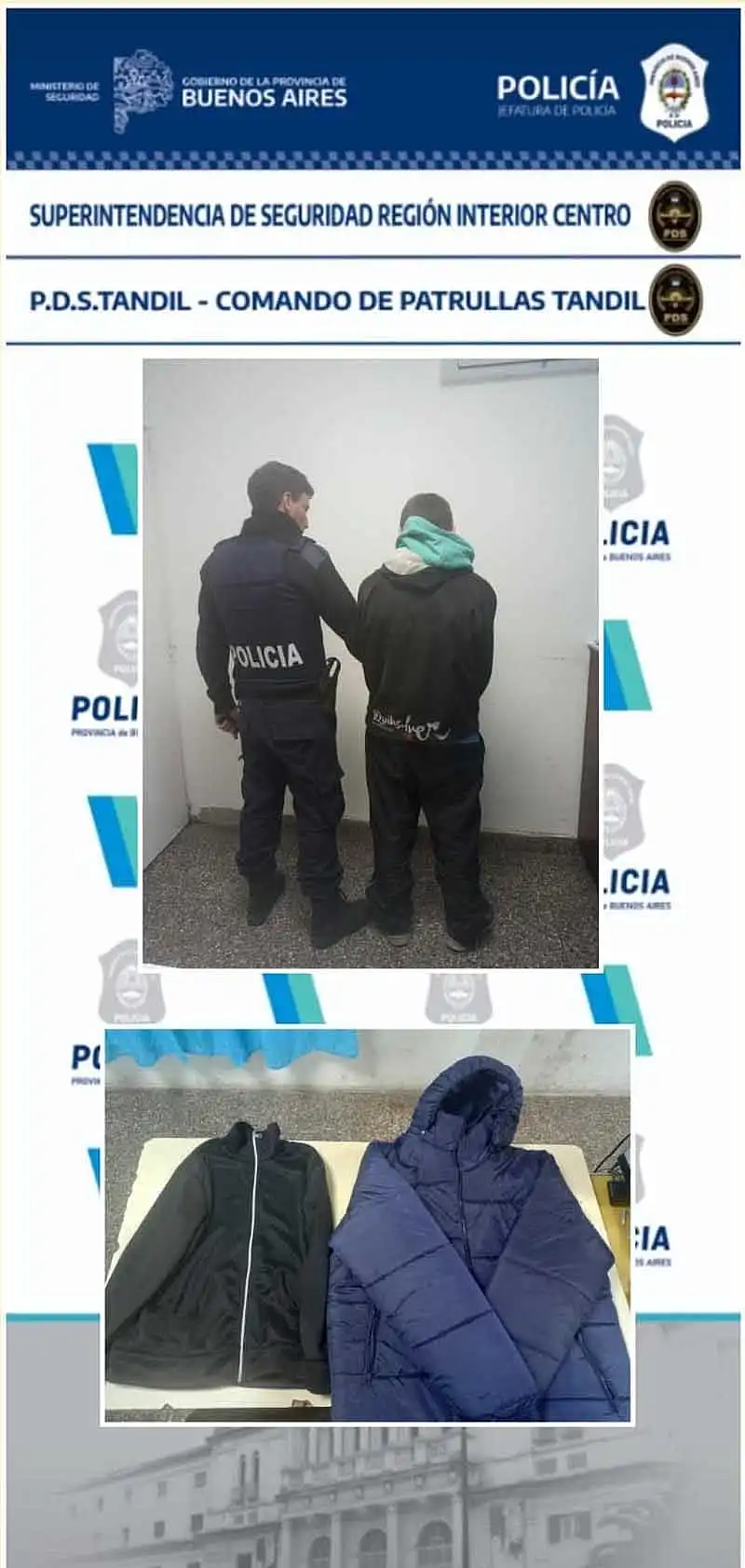 Un detenido por el robo a un local de venta de ropa