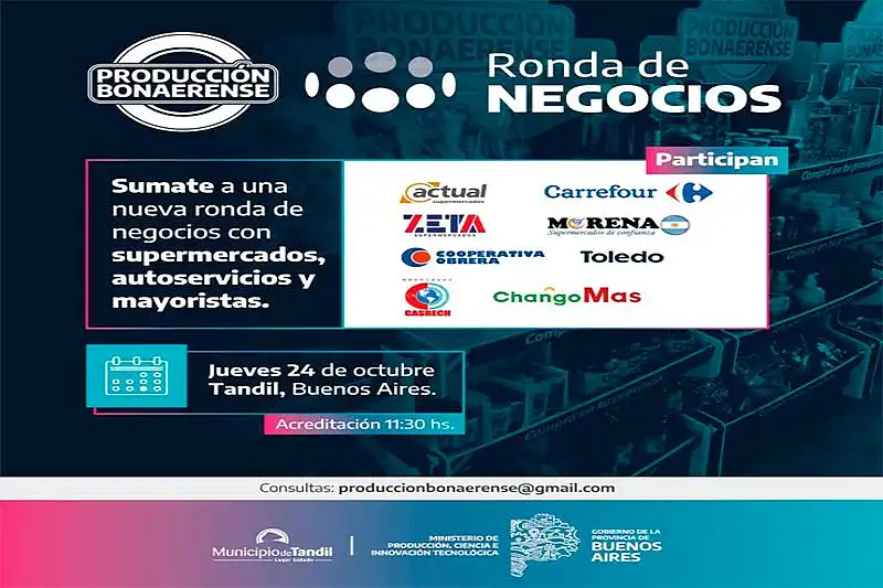 Se realizará una ronda de negocios en Tandil