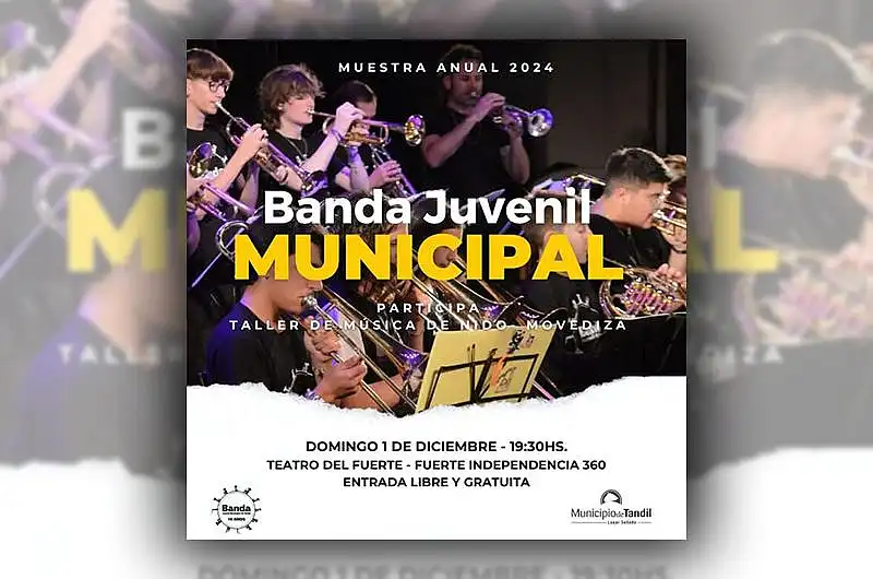 Muestra anual de la Banda Juvenil Municipal de Tandil