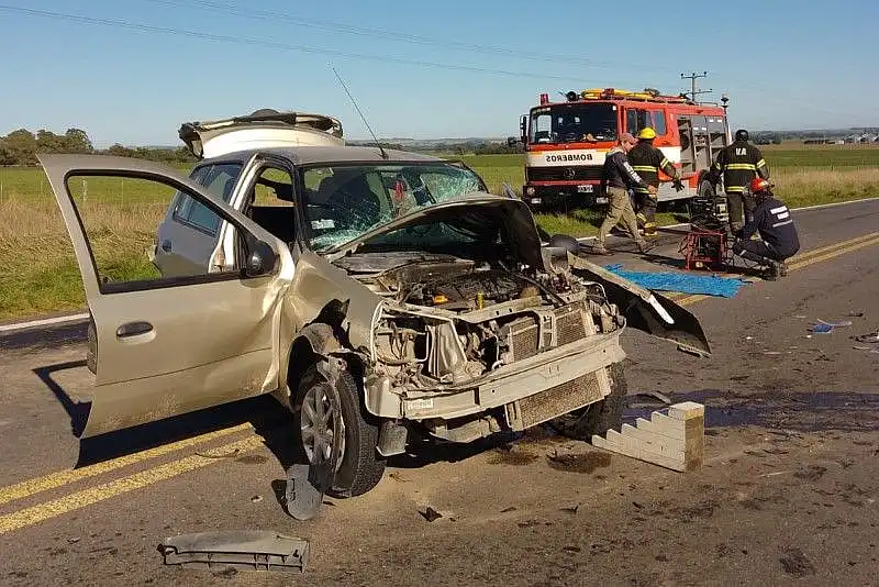 Dos mujeres con heridas en un choque múltiple por alcance en la Ruta 226