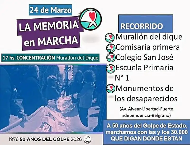 Tandil se moviliza a 50 años del golpe bajo la consigna "La Memoria en ...