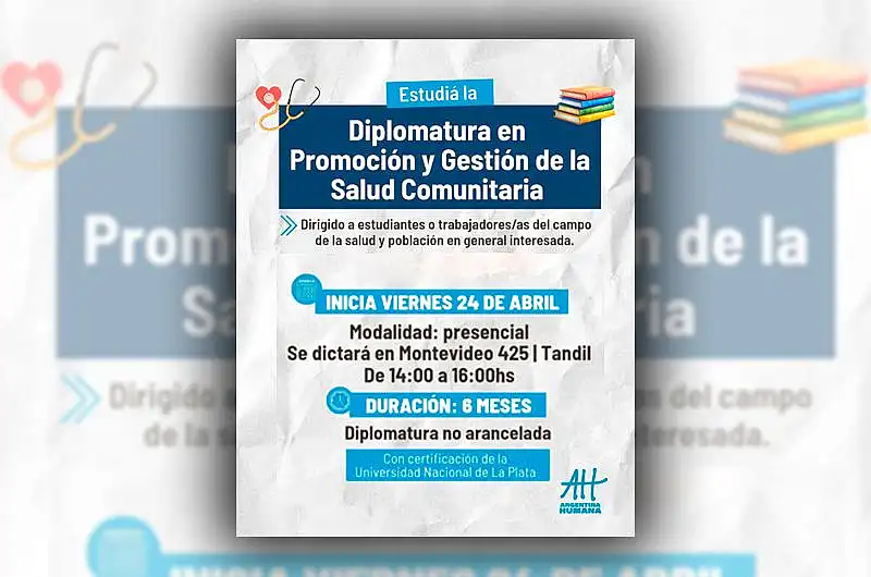 Comienza la Diplomatura en Promoción y Gestión de Salud Comunitaria