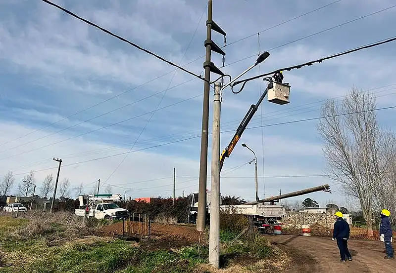 dos La Usina realizó obras para fortalecer y modernizar la red eléctrica