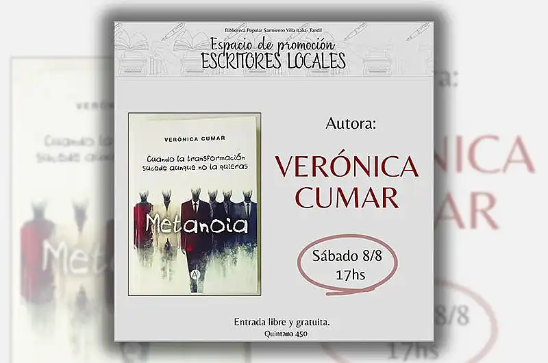 Presentan el libro “Metanoia” en la Biblioteca Sarmiento