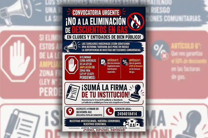 Continúa campaña de firmas para que instituciones no pierdan descuento en tarifa de gas