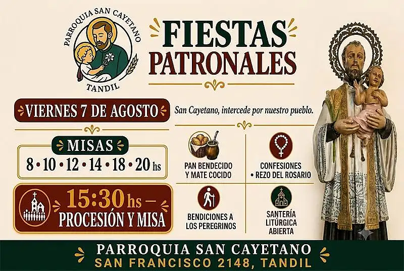 Tandil se prepara para vivir una nueva edición de las Fiestas Patronales de San Cayetano