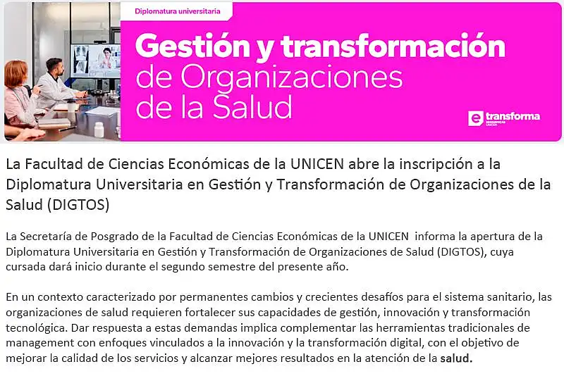 La Facultad de Ciencias Económicas abre la inscripción a la Diplomatura Universitaria ...