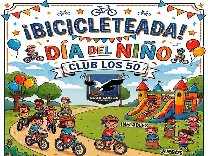 El Club Los 50 celebrará el Día del Niño con una bicicleteada abierta a toda la ...