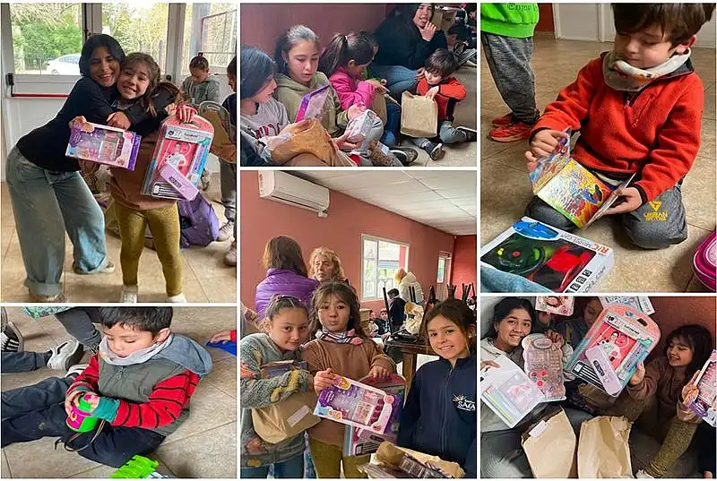 Fiesta, sonrisas y regalos: Granja Los Pibes celebró el Día del Niño junto a decenas ...