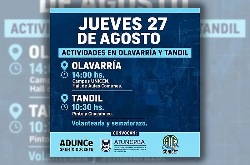 Docentes universitarios pararán jueves y viernes
