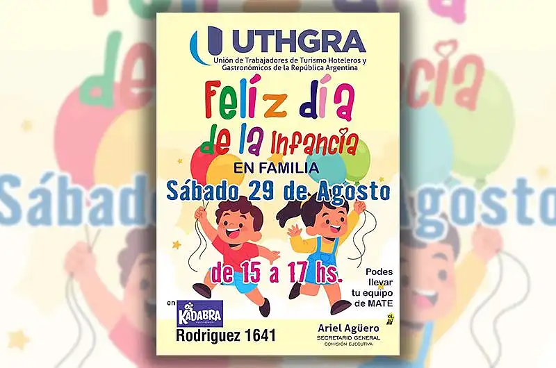 UTHGRA Tandil celebra el Día de la Infancia con una tarde para disfrutar en familia