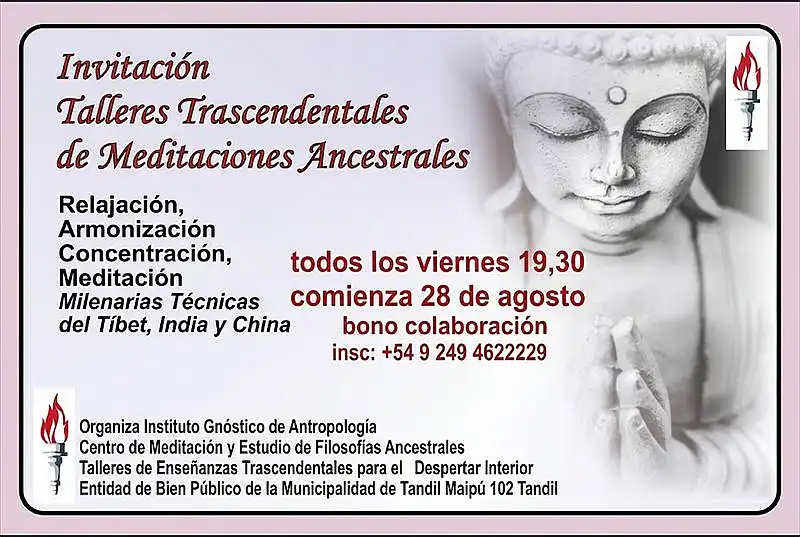 dos Inicia un taller sobre meditaciones y filosofías ancestrales en Tandil