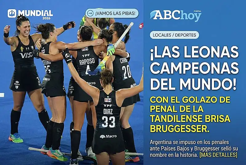 Brisa Bruggesser es campeona del mundo con Las Leonas
