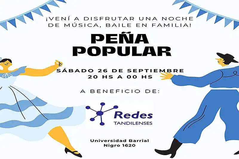 Peña Popular a beneficio de la Asociación Civil Redes Tandilenses