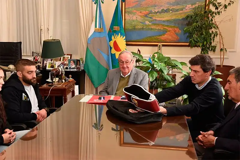 Lunghi recibió a “La Cobrita” Rueda tras la conquista del título Intercontinental ...