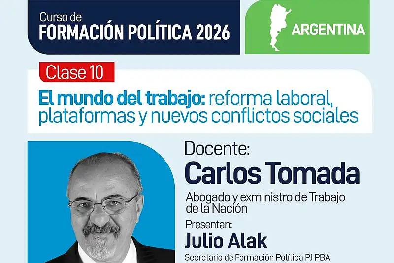 Julio Alak y Carlos Tomada estarán en Olavarría para llevar adelante una jornada de ...