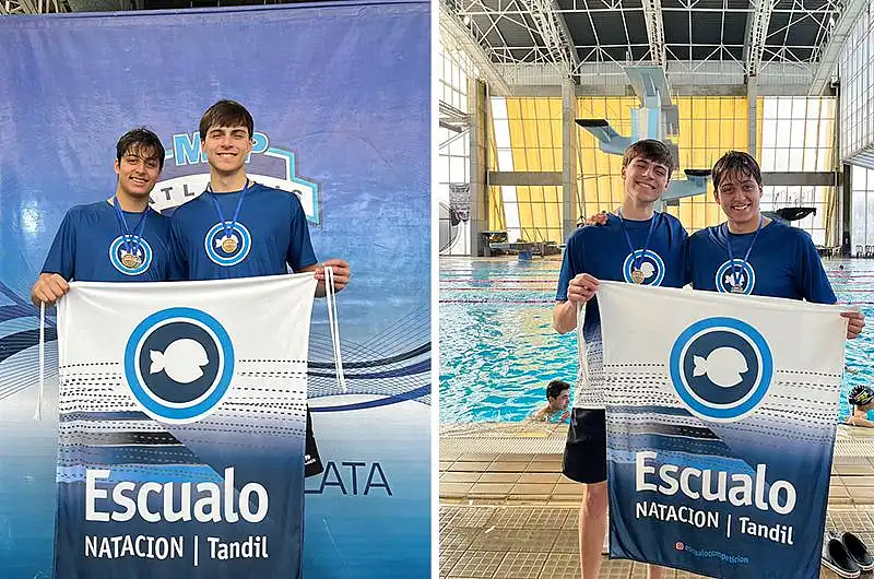 Giovachini García y Rúa Velázquez fueron medallistas en Mar del Plata
