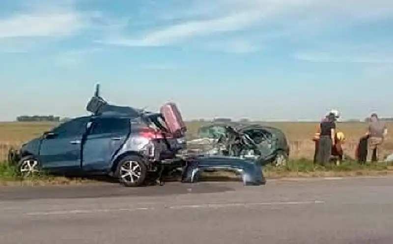 Choque frontal en la Ruta 30 entre Tandil y Rauch: una mujer fallecida