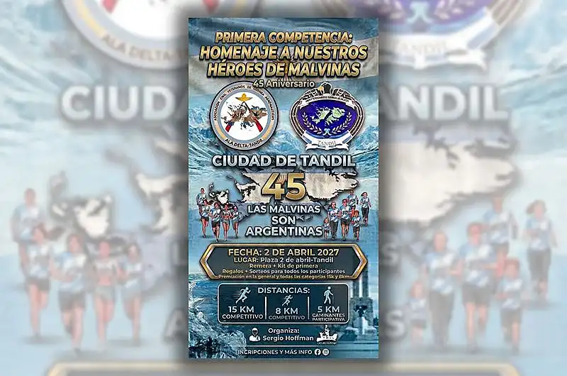 Organizan la primera competencia “Homenaje a nuestros héroes de Malvinas”