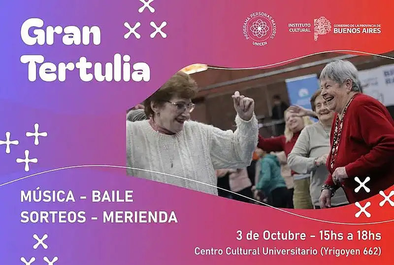 dos Día del Adulto Mayor: llega la “Gran Tertulia” al Centro Cultural Universitario