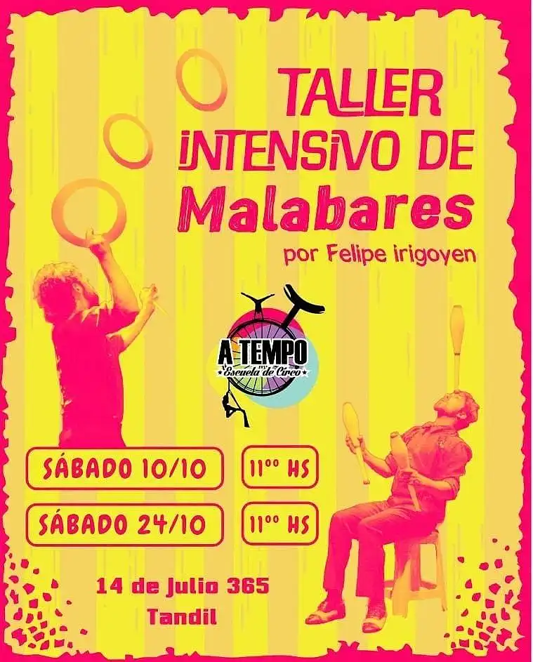 dos Taller intensivo de malabares