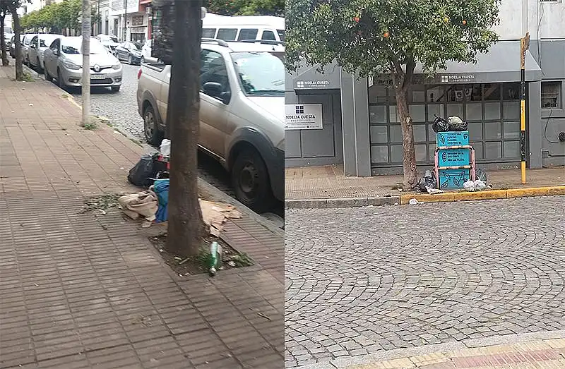 Preocupación por la basura en calles de la ciudad