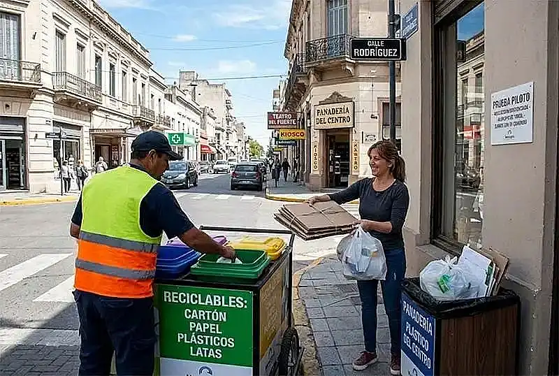 Comienza la prueba piloto de recolección diferenciada para comercios del centro