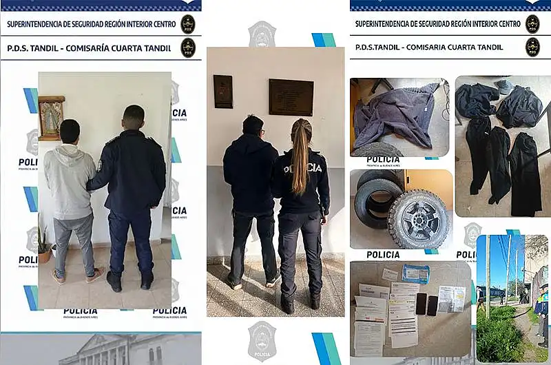 Dos detenidos por condenas judiciales y un allanamiento por hurto