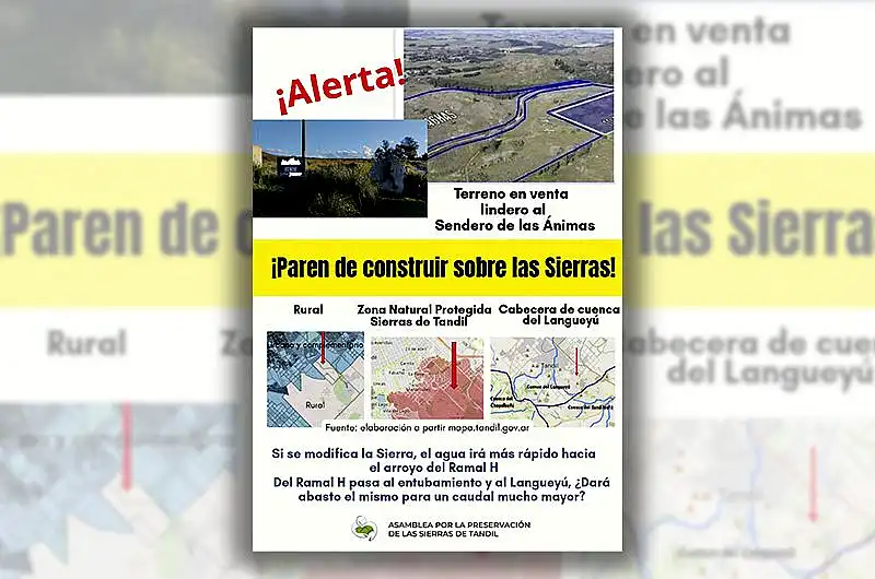La Asamblea por las Sierras lanzó una alerta por construcciones en el faldeo serrano