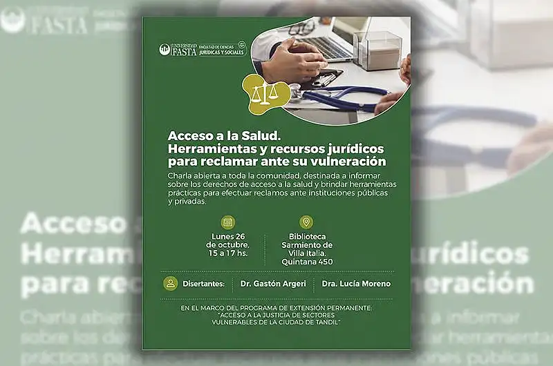 “Acceso a la salud. Herramientas y recursos jurídicos para reclamar