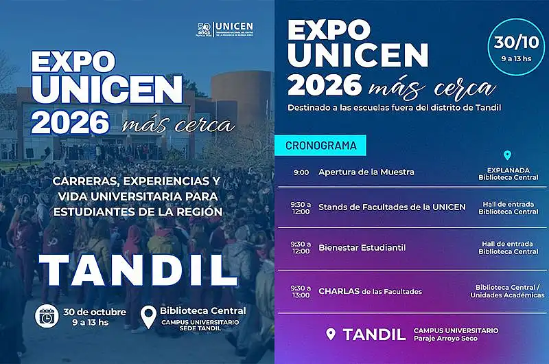 Expo UNICEN regional en el Campus Universitario Tandil