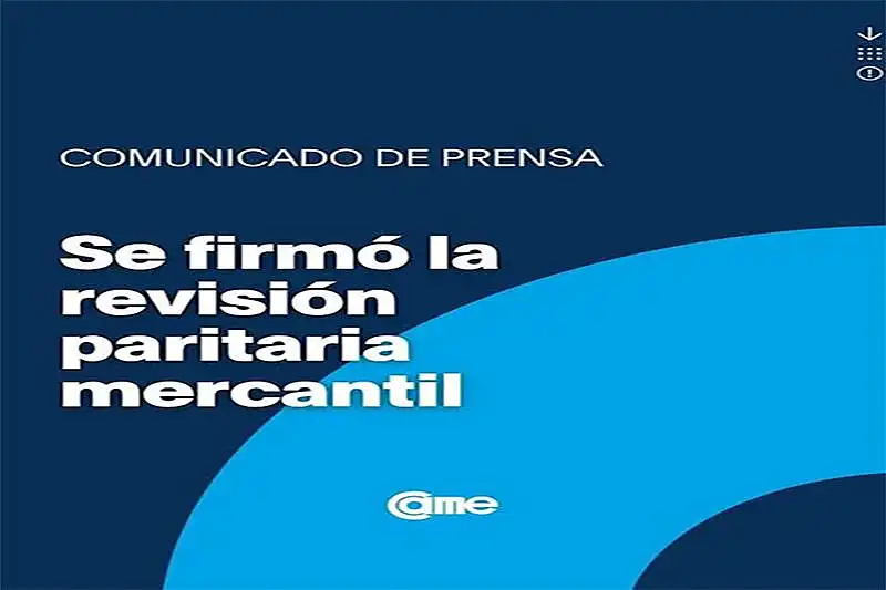 Se firmó la revisión paritaria mercantil