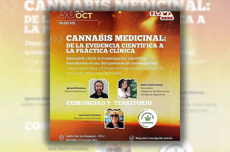 Cannabis medicinal: brindarán una charla sobre evidencia científica y práctica clínica