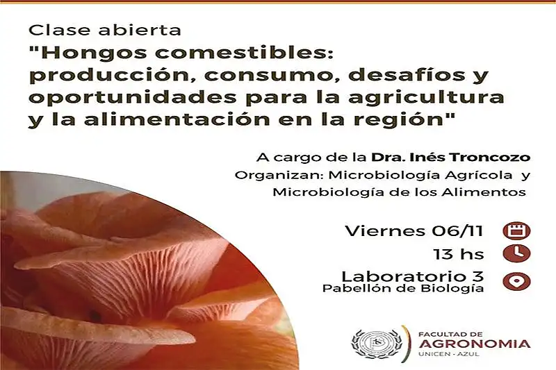 Clase abierta sobre hongos comestibles: producción, consumo y oportunidades para la ...