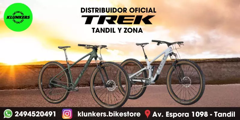 Klunkers Bike Store
Bicicletas oficial Trek Tandil | Accesorios | Taller | Envíos a todo el país
WhatsApp